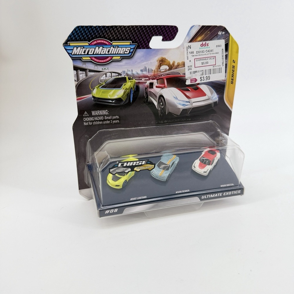 Micro Machines Ultimate Exotics Series 3 #08 Chase 3-Pack Diecast Cars 1:150